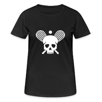 Squash - T-shirt respirant Femme - noir - Devant - AI Model Female 172 light (172cm)
