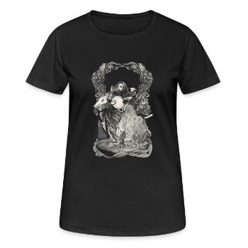 Aquarius Zodiac - Women's Breathable T-Shirt - black - Front - AI Model Female 172 light (172cm)
