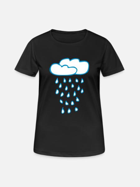 Cloud of rain - Women's Breathable T-Shirt - black