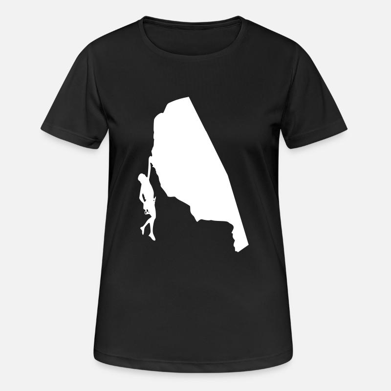 climbing cliffhanger - Women's Breathable T-Shirt - black