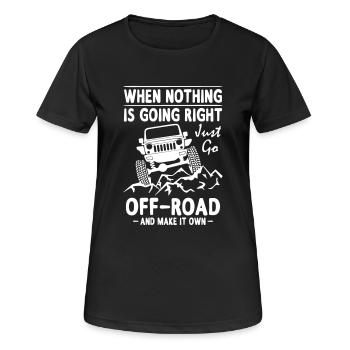 Jeep Offroad - T-shirt respirant Femme - noir - Devant - AI Model Female 172 light (172cm)