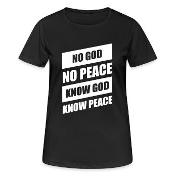 Christian Proverbs - Women's Breathable T-Shirt - black - Front - AI Model Female 172 light (172cm)
