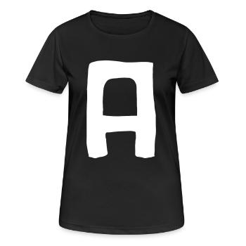 Un vecteur - T-shirt respirant Femme - noir - Devant - AI Model Female 172 light (172cm)