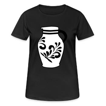 Bembel - Le cidre original de Francfort #FFM - T-shirt respirant Femme - noir - Devant - AI Model Female 172 light (172cm)