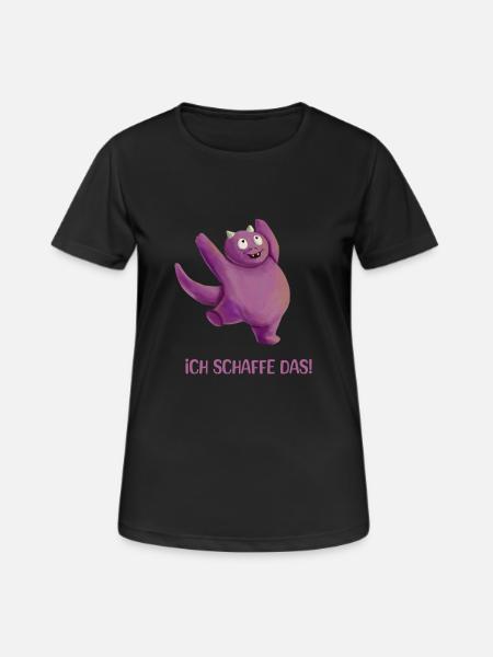 I can do it! | Motivation Saying Positive - Women's Breathable T-Shirt - black