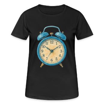 Réveil Aquarelle - T-shirt respirant Femme - noir - Devant - AI Model Female 172 light (172cm)