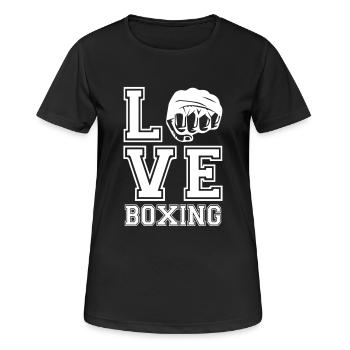 Amour de boxe - T-shirt respirant Femme - noir - Devant - AI Model Female 172 light (172cm)