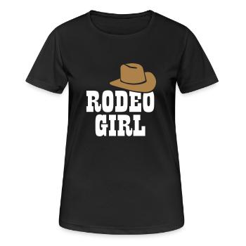 Rodeo Girl - T-shirt respirant Femme - noir - Devant - AI Model Female 172 light (172cm)
