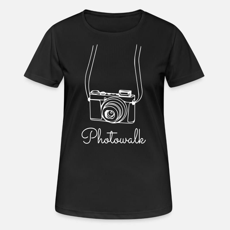 Photowalk Camera - Women's Breathable T-Shirt - black