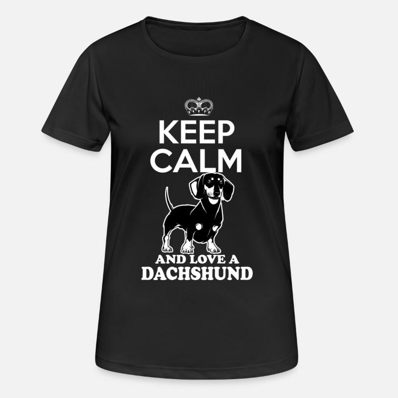 Dachshund - Women's Breathable T-Shirt - black
