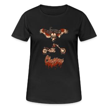 chopper bis - T-shirt respirant Femme - noir - Devant - AI Model Female 172 light (172cm)