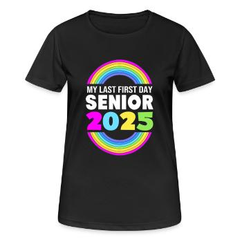 Classe de 2025 - T-shirt respirant Femme - noir - Devant - AI Model Female 172 light (172cm)