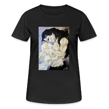 Join me in death - Frauen T-Shirt atmungsaktiv - Schwarz - Vorne - AI Model Female 172 light (172cm)