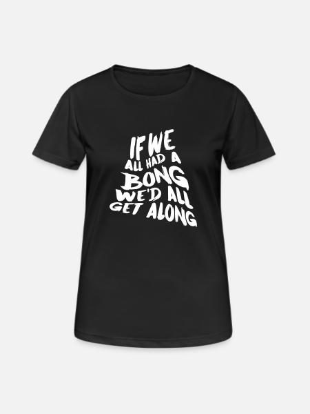 Bong - Frauen T-Shirt atmungsaktiv - Schwarz