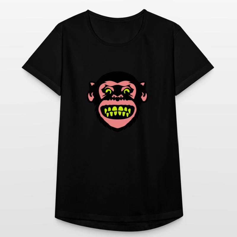 monkey monkey Grimasse 8 Frauen T-Shirt atmungsaktiv