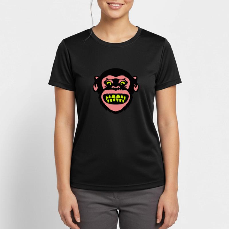 monkey monkey Grimasse 8 Frauen T-Shirt atmungsaktiv