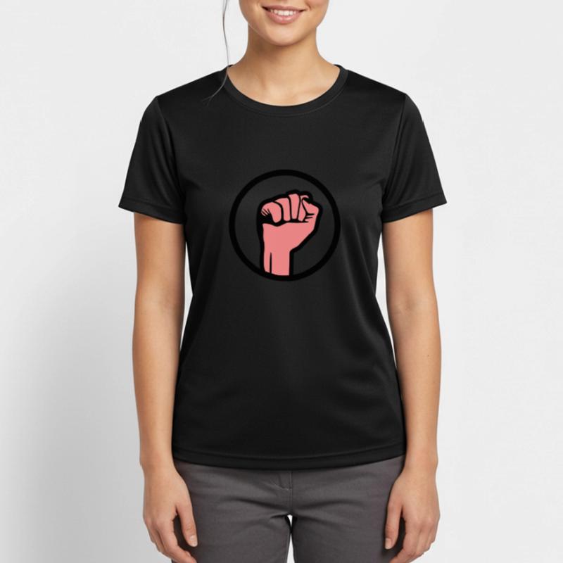 Faust, Demonstration, Protest Frauen T-Shirt atmungsaktiv