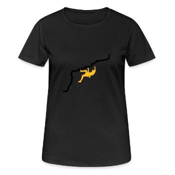 Escalade - T-shirt respirant Femme - noir - Devant - AI Model Female 172 light (172cm)