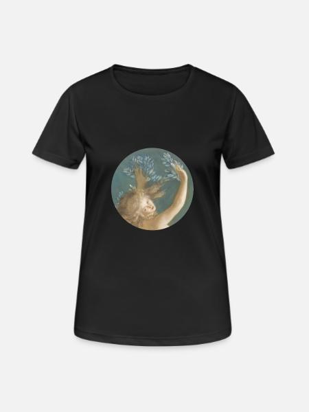 Daphne turning into a laurel tree - Women's Breathable T-Shirt - black
