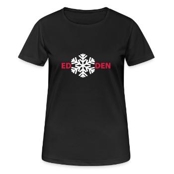 ED SNOWDEN 2 - T-shirt respirant Femme - noir - Devant - AI Model Female 172 light (172cm)