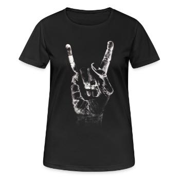 Rock and Roll - T-shirt respirant Femme - noir - Devant - AI Model Female 172 light (172cm)