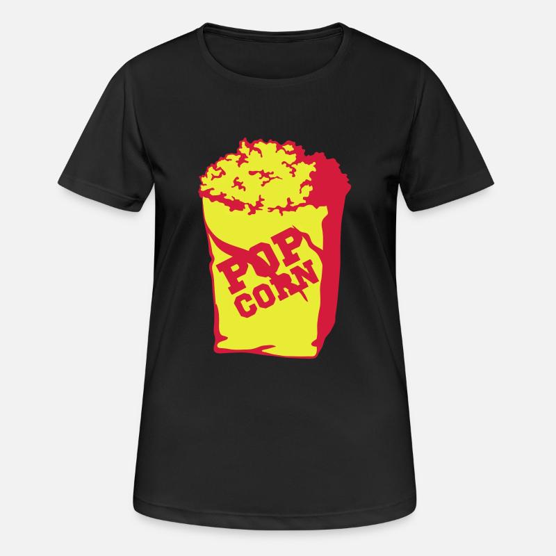 Popcorn - Women's Breathable T-Shirt - black
