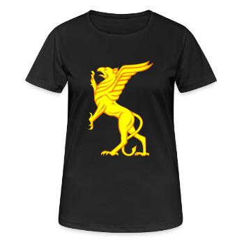Vogel Greif - Frauen T-Shirt atmungsaktiv - Schwarz - Vorne - AI Model Female 172 light (172cm)