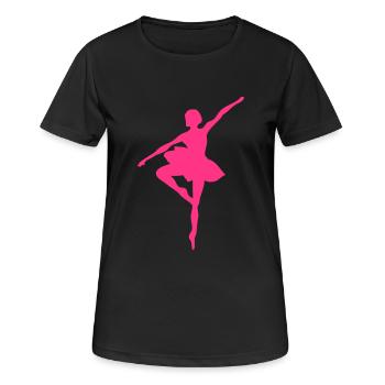 ballet dancer - Women's Breathable T-Shirt - black - Front - AI Model Female 172 light (172cm)