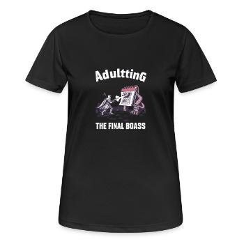 Final Fight Calender - Frauen T-Shirt atmungsaktiv - Schwarz - Vorne - AI Model Female 172 light (172cm)