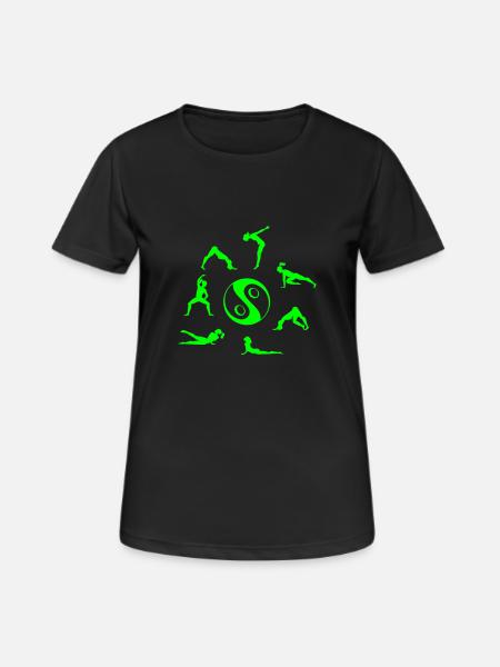 Deepwork - Frauen T-Shirt atmungsaktiv - Schwarz