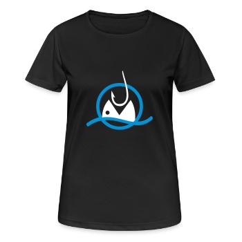 Fishing - Women's Breathable T-Shirt - black - Front - AI Model Female 172 light (172cm)
