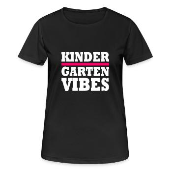 kindergarten vibes - T-shirt respirant Femme - noir - Devant - AI Model Female 172 light (172cm)