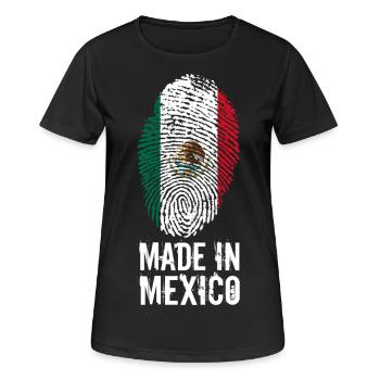 Made In Mexico / Mexique / México - T-shirt respirant Femme - noir - Devant - AI Model Female 172 light (172cm)