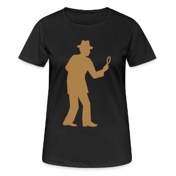 Detective - T-shirt respirant Femme - noir - Devant - AI Model Female 172 light (172cm)