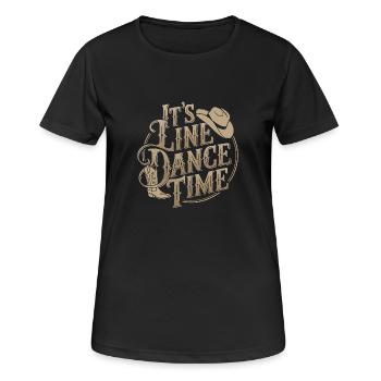 Line Dance Time Line Dancing Dancing - Women's Breathable T-Shirt - black - Front - AI Model Female 172 light (172cm)