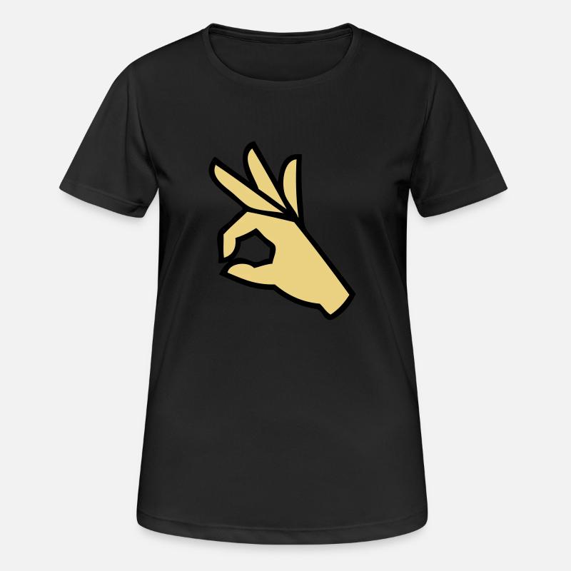 Prima - Frauen T-Shirt atmungsaktiv - Schwarz