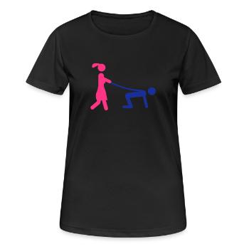 verheiratet hochzeit - Frauen T-Shirt atmungsaktiv - Schwarz - Vorne - AI Model Female 172 light (172cm)
