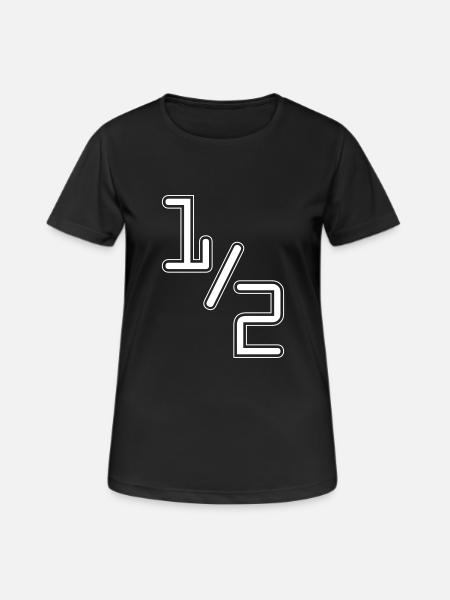 half - Women's Breathable T-Shirt - black