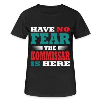 N’ayez crainte, le commissaire est là Tenue - T-shirt respirant Femme - noir - Devant - AI Model Female 172 light (172cm)