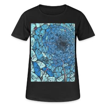 tunnel _heads - Frauen T-Shirt atmungsaktiv - Schwarz - Vorne - AI Model Female 172 light (172cm)