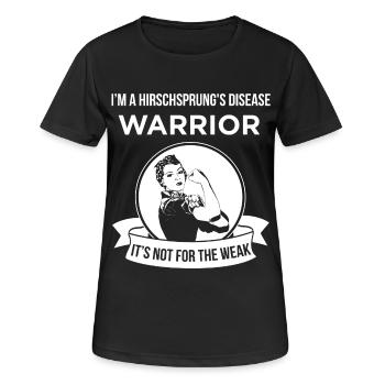 Ich bin ein Hirschsprung Krankheit Krieger - Frauen T-Shirt atmungsaktiv - Schwarz - Vorne - AI Model Female 172 light (172cm)