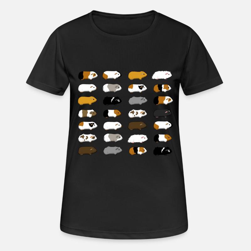 28 Guinea Pigs - Women's Breathable T-Shirt - black