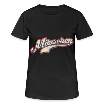 Mäuschen Kosenamen Fun - Frauen T-Shirt atmungsaktiv - Schwarz - Vorne - AI Model Female 172 light (172cm)