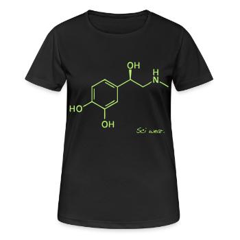 Adrénaline - T-shirt respirant Femme - noir - Devant - AI Model Female 172 light (172cm)