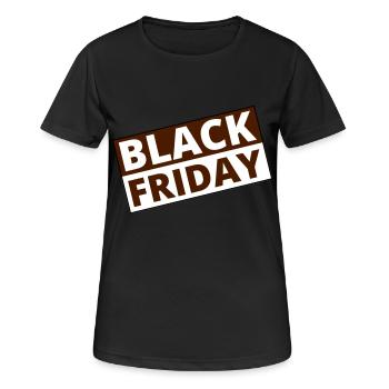 Black Friday - Women's Breathable T-Shirt - black - Front - AI Model Female 172 light (172cm)