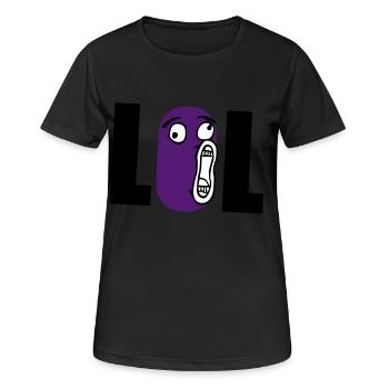 lol - T-shirt respirant Femme - noir - Devant - AI Model Female 172 light (172cm)