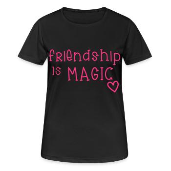 Friendship - Women's Breathable T-Shirt - black - Front - AI Model Female 172 light (172cm)