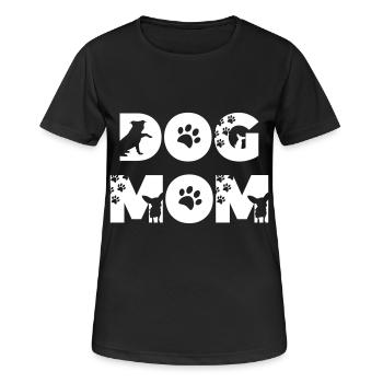 Hundeliebe Hund Dog Love Mistress dog mom walker - T-shirt respirant Femme - noir - Devant - AI Model Female 172 light (172cm)