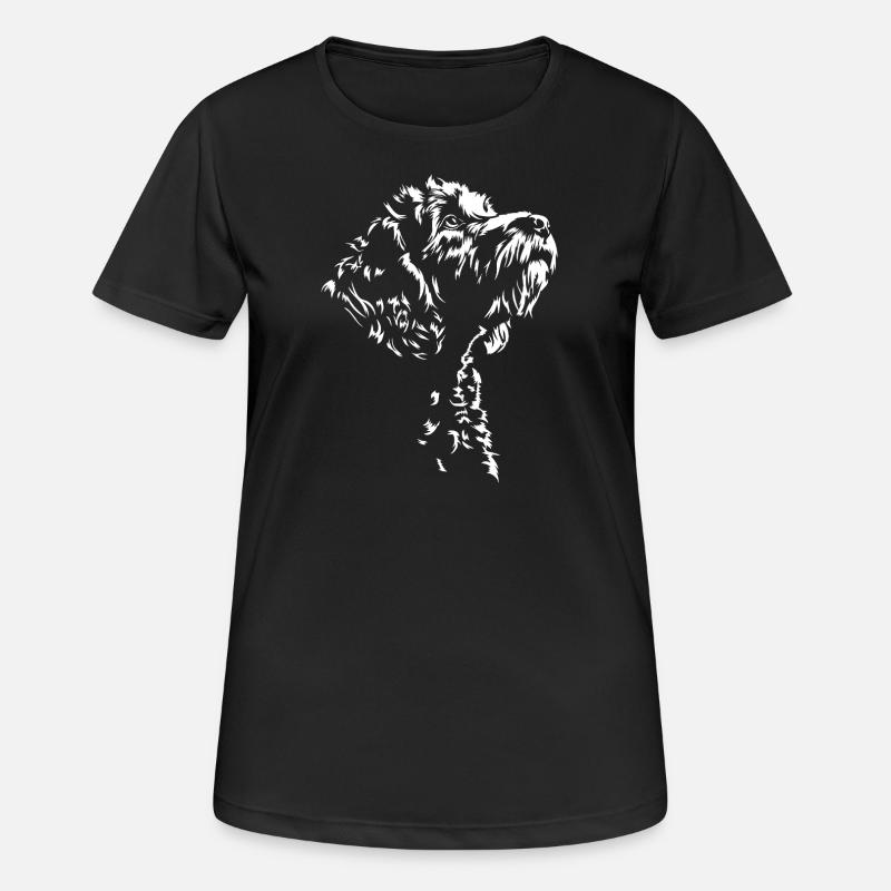 Cockapoo Silhouette Dog Dog Wilsigns - Women's Breathable T-Shirt - black