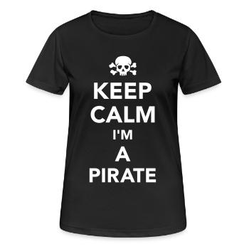 Pirate - Women's Breathable T-Shirt - black - Front - AI Model Female 172 light (172cm)